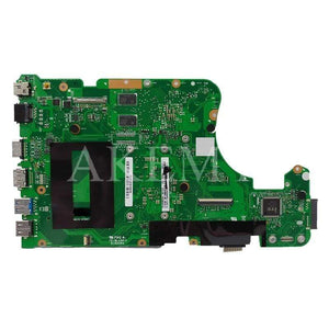 Planet Gates X555SJ motherboard For Asus X555 X555S X555SJ K555S A555S laptop motherboard X555SJ mainboard test 100% ok N3150 GT920M