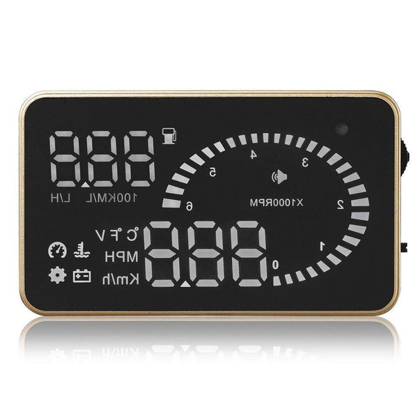 Planet Gates X6 3Inch Car HUD Head Up Display OBD2 II Universal Overspeed Warning System Projector Windshield Auto Electronic Voltage Alarm