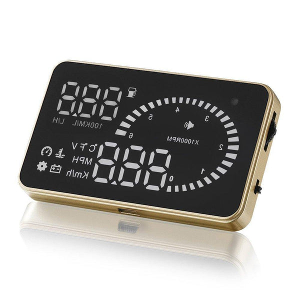 Planet Gates X6 3Inch Car HUD Head Up Display OBD2 II Universal Overspeed Warning System Projector Windshield Auto Electronic Voltage Alarm