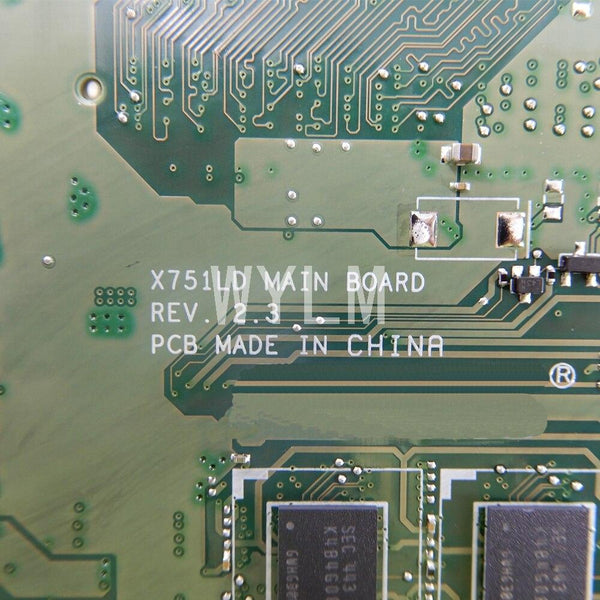 Planet Gates X751LJ i7-5500CPU 4GB RAM GT920M/V2G Mainboard REV2.3 For ASUS X751L R752LA R752LD X751LN X751LD X751LJ A751L Laptop motherboard