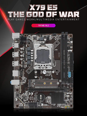 Planet Gates X79 LGA 1356  Desktop motherboard M.2 NVME support Dual Channel DDR3 REG ECC server RAM and xeon E5 CPU Mainboard E5 V304