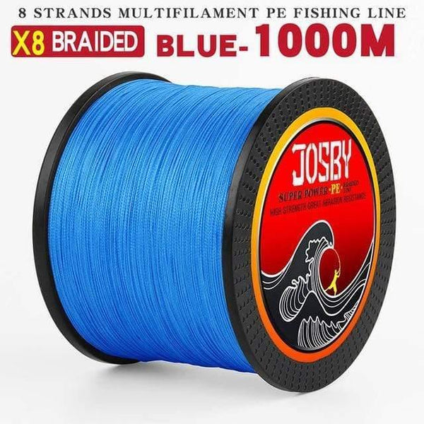 Planet Gates X8-1000M-Blue / 1.0 300M 500M 1000M  8 Strands 10-78LB New PE Braided Fishing Wire Multifilament Super Strong Fishing Line Japan Multicolour