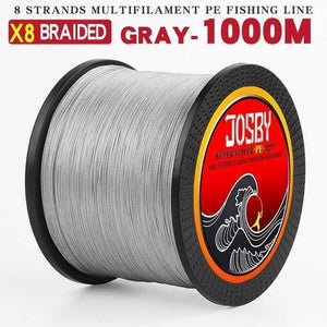 Planet Gates X8-1000M-Gray / 1.0 300M 500M 1000M  8 Strands 10-78LB New PE Braided Fishing Wire Multifilament Super Strong Fishing Line Japan Multicolour