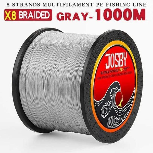 Planet Gates X8-1000M-Gray / 1.0 300M 500M 1000M  8 Strands 10-78LB New PE Braided Fishing Wire Multifilament Super Strong Fishing Line Japan Multicolour