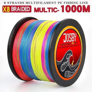Planet Gates X8-1000M-Multic / 1.0 300M 500M 1000M  8 Strands 10-78LB New PE Braided Fishing Wire Multifilament Super Strong Fishing Line Japan Multicolour