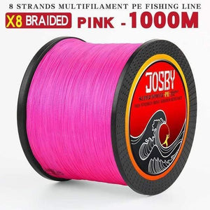 Planet Gates X8-1000M-Pink / 1.0 300M 500M 1000M  8 Strands 10-78LB New PE Braided Fishing Wire Multifilament Super Strong Fishing Line Japan Multicolour
