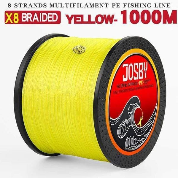 Planet Gates X8-1000M-Yellow / 1.0 300M 500M 1000M  8 Strands 10-78LB New PE Braided Fishing Wire Multifilament Super Strong Fishing Line Japan Multicolour
