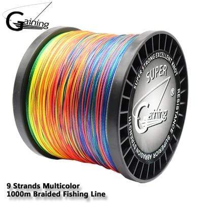 Planet Gates X9 1000M Multi / 20-0.9mm-200lb / Mainline Fishing Wire Line 9 Strands 300m 500m 1000m 1500m Braid Wire Super Multicolor PE Braided  Strong Strength Fish Line 20LB-200LB