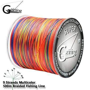 Planet Gates X9 500M Multi / 20-0.9mm-200lb / Mainline Fishing Wire Line 9 Strands 300m 500m 1000m 1500m Braid Wire Super Multicolor PE Braided  Strong Strength Fish Line 20LB-200LB