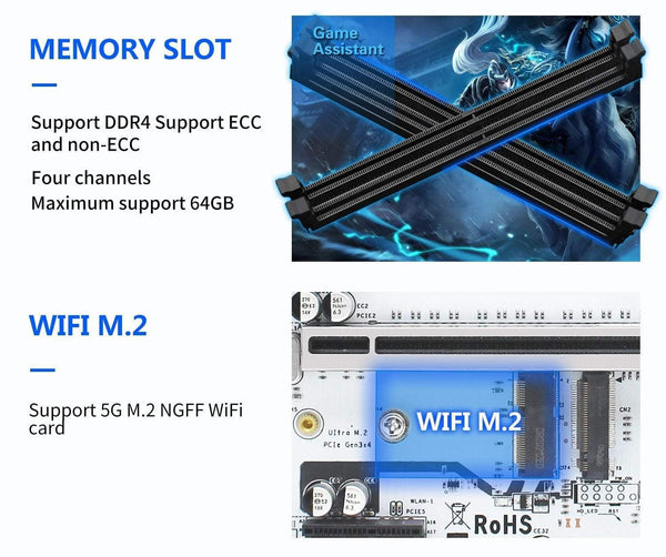 Planet Gates X99 desktop motherboard LGA 2011-3 set kit with xeon E5 2630L V3 processor and 16G(2*8G) DDR4 RAM memory mainboard X99-K9