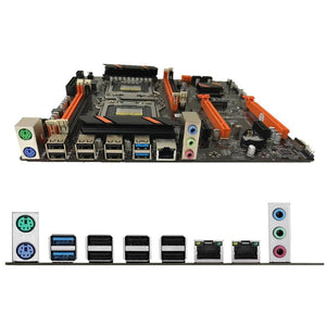 Planet Gates X99 Dual Computer LGA2011 CPU RECC DDR4, placa base con juego de pollo para comer X79 Dual CPU Motherboard