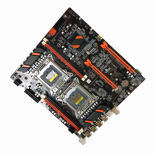 Planet Gates X99 Dual Computer LGA2011 CPU RECC DDR4, placa base con juego de pollo para comer X79 Dual CPU Motherboard