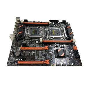 Planet Gates X99 Dual Computer LGA2011 CPU RECC DDR4, placa base con juego de pollo para comer X79 Dual CPU Motherboard