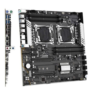 Planet Gates X99 Dual CPU Motherboard Intel Xeon LGA 2011-3 E5 V3 V4 CPU 8 DDR4 Slots ECC REG M.2 NVME USB3.0 E-ATX Server Mainboard