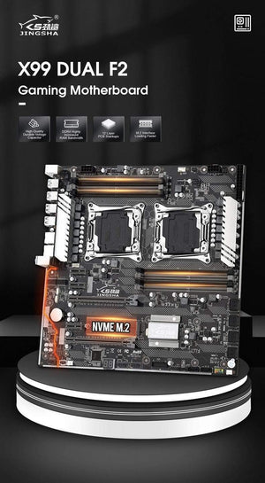 Planet Gates X99 Dual CPU Motherboard Intel Xeon LGA 2011-3 E5 V3 V4 CPU 8 DDR4 Slots ECC REG M.2 NVME USB3.0 E-ATX Server Mainboard
