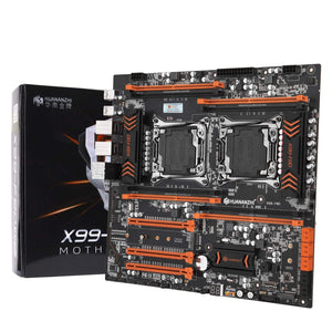 Planet Gates X99 F8D X99 Motherboard Intel Dual CPU X99 LGA 2011-3 E5 V3 DDR4 RECC 256GB M.2 NVME NGFF USB3.0 E-ATX Server