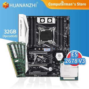 Planet Gates X99 TF Motherboard combo kit set CPU Intel XEON E5 2678 V3 Memory 4*8G DDR3 RECC 1600 memory M.2 NVME USB3.0 ATX