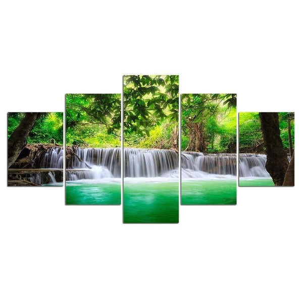 Planet Gates XA2745C / Small unframed Panel Painting Print Painting Canvas Art Red Tree Scenery Modular Pictures Large Wall Pictures For Living Room