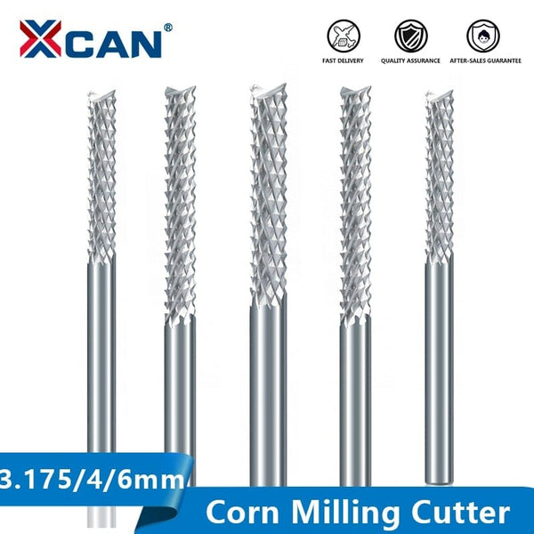 Planet Gates XCAN Milling Cutter 3.175/4/6mm Shank Corn End Mill CNC Router Bit PCB Machine Milling Tool