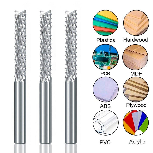 Planet Gates XCAN Milling Cutter 3.175/4/6mm Shank Corn End Mill CNC Router Bit PCB Machine Milling Tool