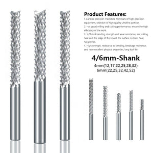 Planet Gates XCAN Milling Cutter 3.175/4/6mm Shank Corn End Mill CNC Router Bit PCB Machine Milling Tool