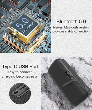 Planet Gates XDOBO X8 5.0 Bluetooth 60W Portable Speaker Deep Bass Soundbar with IPX5 Waterproof Speaker 360° Surround Sound Voice Assistant