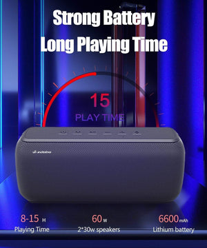 Planet Gates XDOBO X8 5.0 Bluetooth 60W Portable Speaker Deep Bass Soundbar with IPX5 Waterproof Speaker 360° Surround Sound Voice Assistant