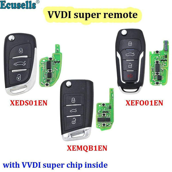 Planet Gates XEDS01EN/XEFO01EN/XEMQB1EN VVDI Super Remote with XT27 XT27A66 Chip Work for VVDI2 /VVDI MINI Key Tool/VVDI Key Tool Max