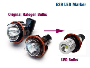 Planet Gates Xenon white E39 led angel eyes halo light bulb headlight for bmw e39 e83 x3 e53 x5 e60 car led marker angel eyes