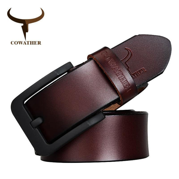 Planet Gates XF010 black / 100cm Fashion male belt cow genuine leather belts hot sale strap pin buckle black brown coffee waistband free shipping