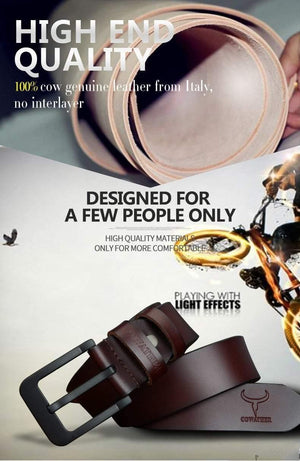 Planet Gates XF010 black / 100cm Fashion male belt cow genuine leather belts hot sale strap pin buckle black brown coffee waistband free shipping