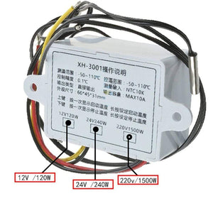 Planet Gates Xh-W3001 Digital Thermostat Temperature Switch Microcomputer Temperature Controller Temperature Control Switch
