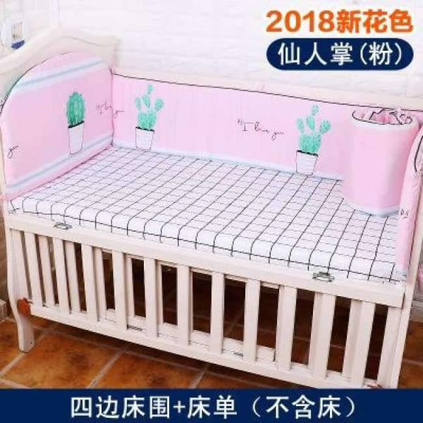 Planet Gates xian ren zhang fen Bedding Sets For Baby 5 pcs/set Thickening Baby Bed Bumper Protector Baby Bedding Set Includes Bed Sheet Cotton Bumper