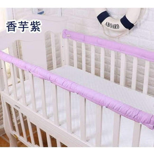 Planet Gates xiang yu zi 1 Pair 100% Cotton Baby Crib Bed Set Guardrails' Protector Crashproof Crib Bumper Strip For Newborn Baby Bedding Protection Set
