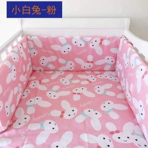 Planet Gates xiaobaitufen Foldable 180*30cm Baby Bedding Bumper In the Crib For Newborn Cotton Linen One-piece Cot Bumper Baby Safety Bed Around Protector