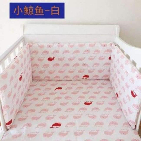 Planet Gates xiaojingyubai Foldable 180*30cm Baby Bedding Bumper In the Crib For Newborn Cotton Linen One-piece Cot Bumper Baby Safety Bed Around Protector