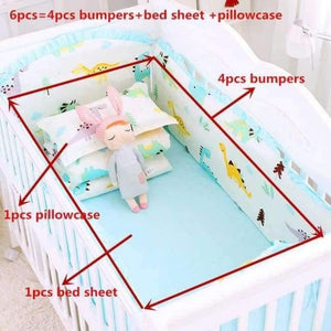 Planet Gates xiaokonglong 6pcs/set Blue Universe Design Crib Bedding Set Cotton Toddler Baby Bed Linens Include Baby Cot Bumpers Bed Sheet Pillowcase