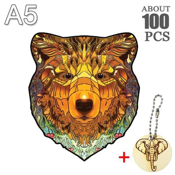 Planet Gates XIONG-01-A5 Dinosaur Wooden Jigsaw Puzzle Toy Wooden Puzzles For Adults Kids Christmas Gifts Educational Games Toys Butterfly Wooden Puzzle