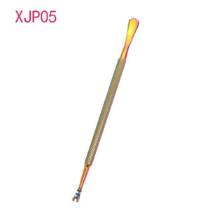 Planet Gates XJP05 1pcs Double-ended Stainless Steel Cuticle Pusher Dead Skin Push Remover For Pedicure Manicure Nail Art Cleaner Care Tool