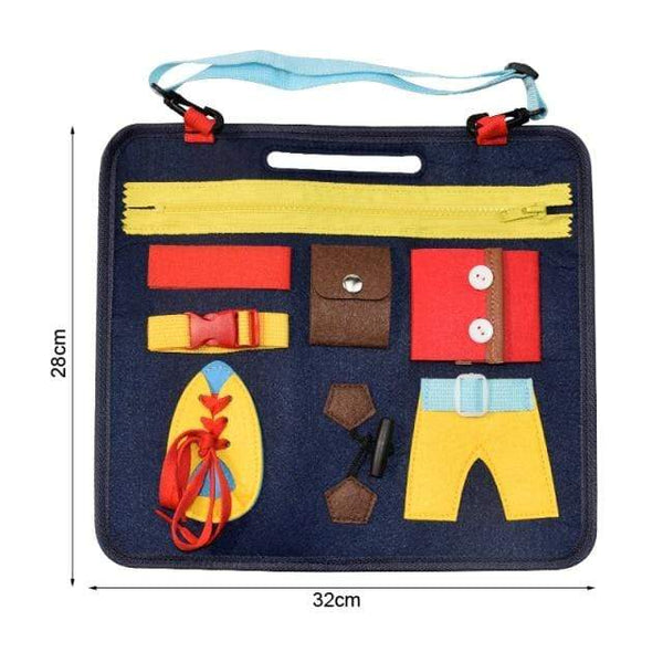 Planet Gates xkbB Kids Busy Board Buckle Montessori Toys Baby Learns Life Skills With Zipper Buttons Training Tool Childs Sensory Educational Game