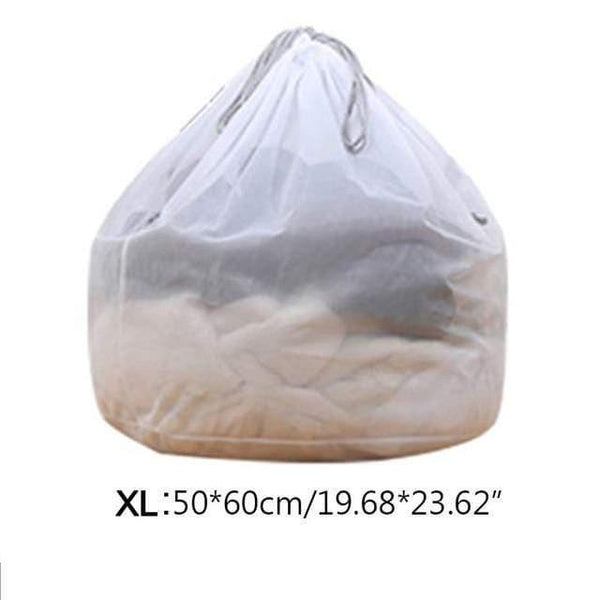 Planet Gates XL Modern S-XL Large Drawstring Bra Underwear Laundry Bag Household Cleaning washing machine mesh holder bags white color drop ship