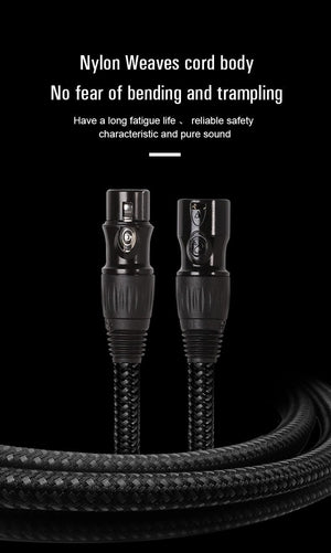 Planet Gates XLR to XLR Microphone Cable Male to Female 2M 5M 10M Balanced XLR 3Pin Nylon Braided for Audio Mixer Amplifiers  2 Pack