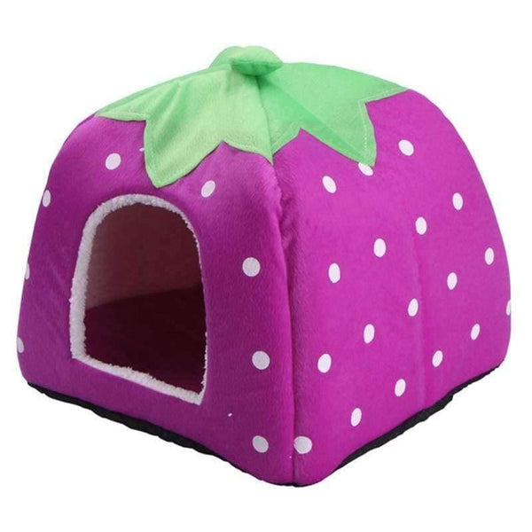 Planet Gates XPBBL006 / L 36x36x38cm Fashion Soft Dog House,Strawberry Shape,Lovely Dog Bed,Warm Corduroy Cute Cat House,Pet Bed For Cat And Small Dogs