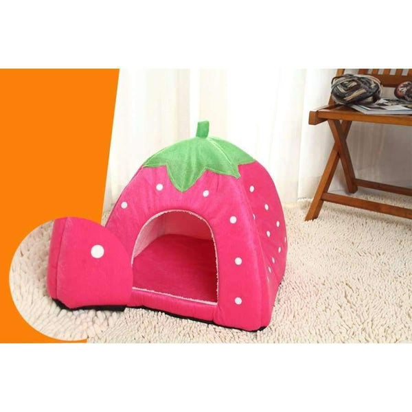 Planet Gates XPBBL006 / L 36x36x38cm Fashion Soft Dog House,Strawberry Shape,Lovely Dog Bed,Warm Corduroy Cute Cat House,Pet Bed For Cat And Small Dogs