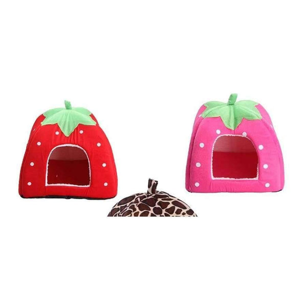 Planet Gates XPBBL006 / L 36x36x38cm Fashion Soft Dog House,Strawberry Shape,Lovely Dog Bed,Warm Corduroy Cute Cat House,Pet Bed For Cat And Small Dogs