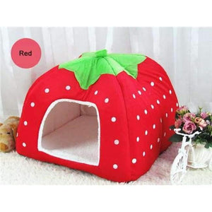 Planet Gates XPBRE006 / L 36x36x38cm Fashion Soft Dog House,Strawberry Shape,Lovely Dog Bed,Warm Corduroy Cute Cat House,Pet Bed For Cat And Small Dogs