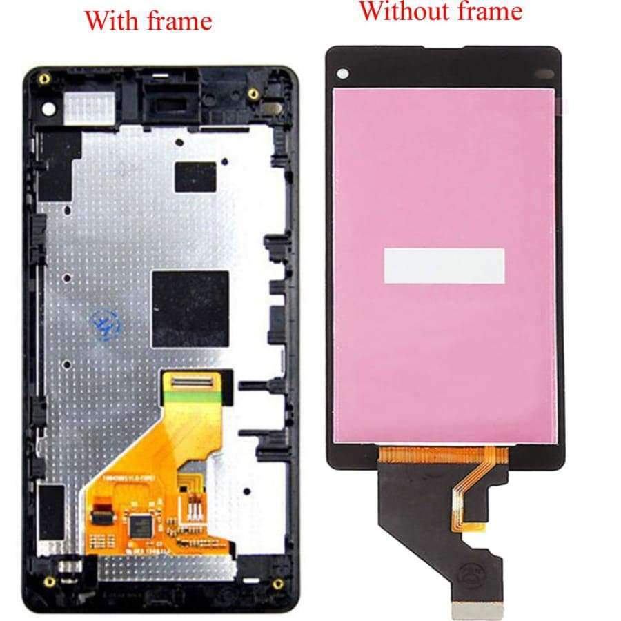 Planet Gates Xperia Z1 Mini Z1 Compact D5503 M51W Full Touch Screen Digitizer Sensor + LCD Display Monitor Panel Assembly With Frame
