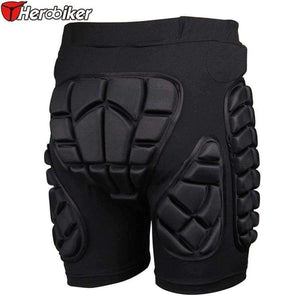 Planet Gates XS Black Short Protective Hip Butt Pad Ski Skate Snowboard Skating Skiing Protection Drop Resistance Roller Padded Shorts