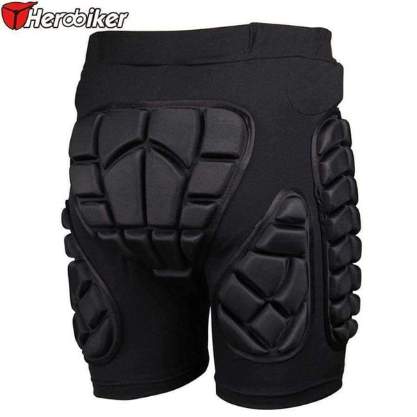 Planet Gates XS Black Short Protective Hip Butt Pad Ski Skate Snowboard Skating Skiing Protection Drop Resistance Roller Padded Shorts