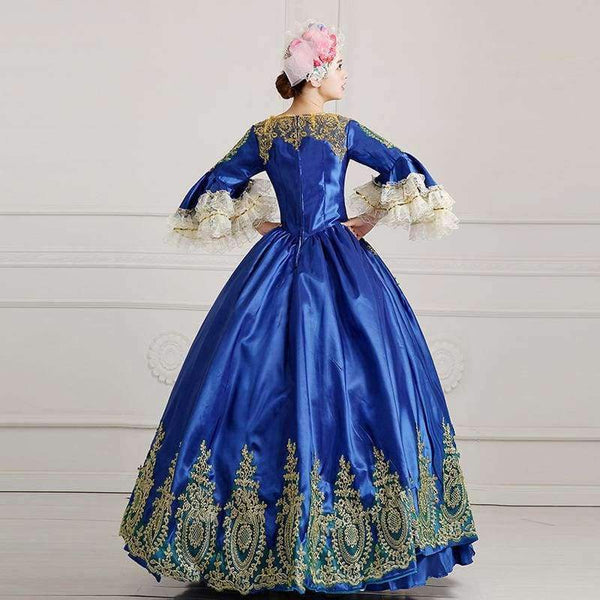 Planet Gates XS Vintage Court Dress Halloween Fancy Dress Make Up Party Cosplay Clothing Queen Uniforms Formal Event Dress
